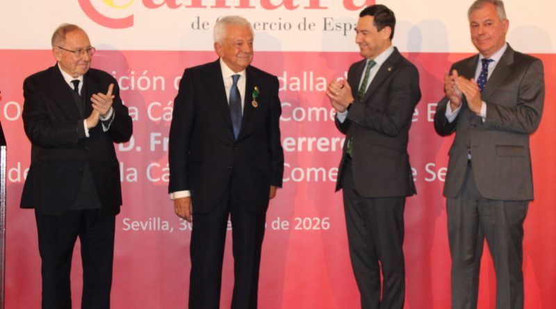 Francisco Herrero, Medalla de Oro de la Cámara de Comercio de España