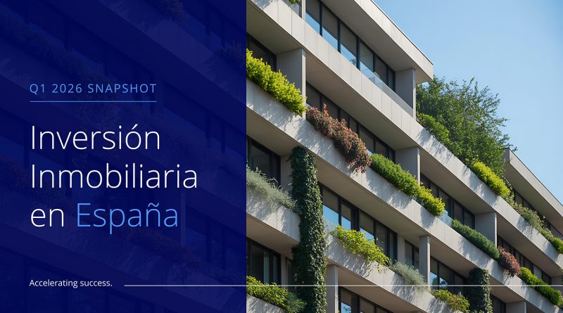 España acelera la inversión inmobiliaria y supera con creces a Europa en el primer trimestre de 2026