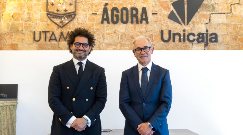 Unicaja y UTAMED firman un acuerdo de patrocinio para impulsar el Proyecto Ágora, un espacio para el diálogo y el intercambio de ideas