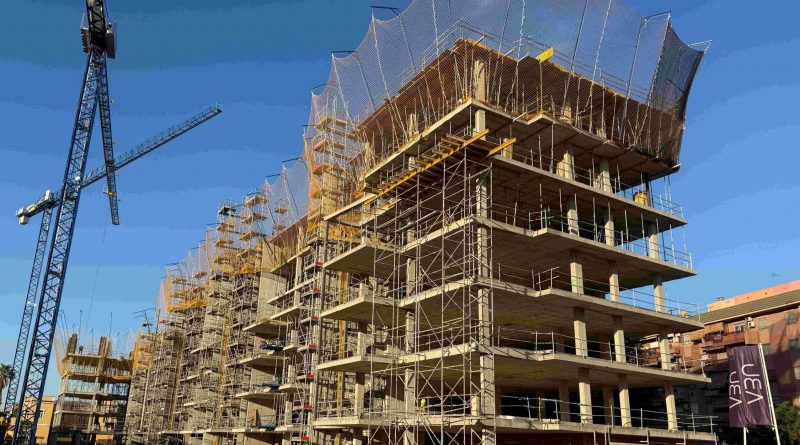 JARQUIL finaliza la estructura de las 72 viviendas de la primera fase del residencial ‘Artillería’ para Grupo ABU en Sevilla